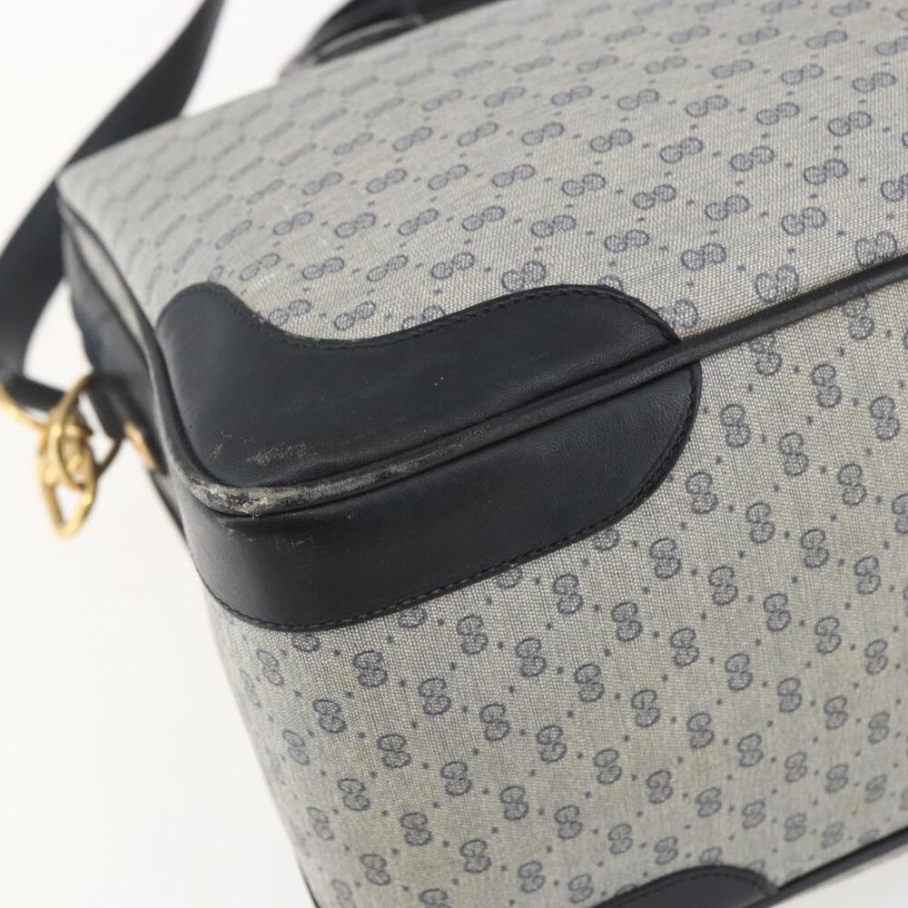 GUCCI Micro GG Supreme Hand Bag PVC Navy Gold 002 58 0033 Auth 151506 - Picture 16 of 16